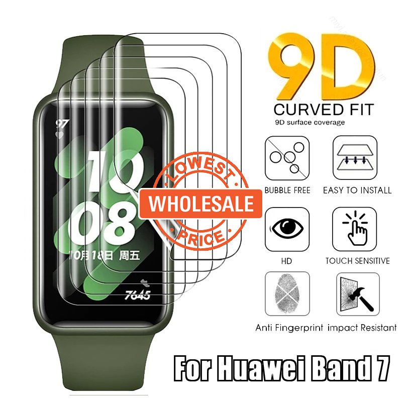 [Harga Grosir]Film Pelindung Layar Hydrogel 9D Curved HD Anti Gores Untuk Smartwatch Huawei Band 7