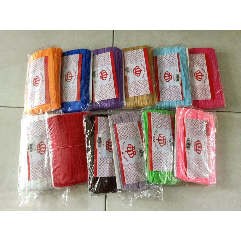 tali foe polos dan motiv. karet foe. elastis bandana