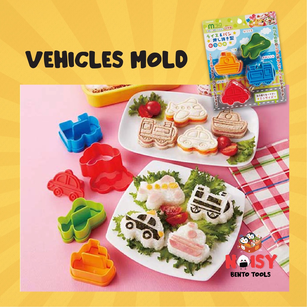CETAKAN BENTO ROTI NASI SOSIS CUTTER TORUNE JAPAN