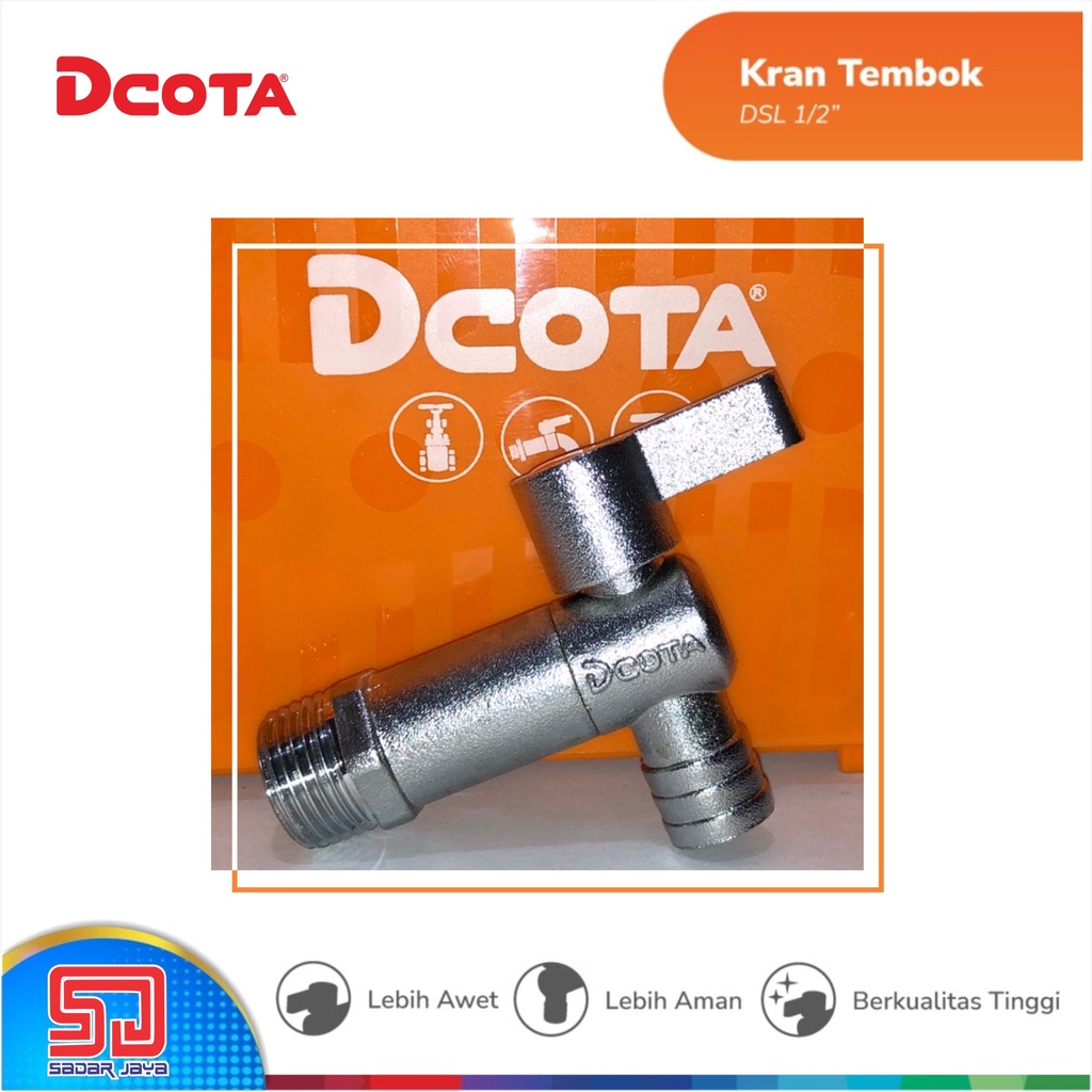 DCOTA DSL Kran Taman Metal Keran Tembok Murah Garden Tap 1/2&quot; 3/4&quot;