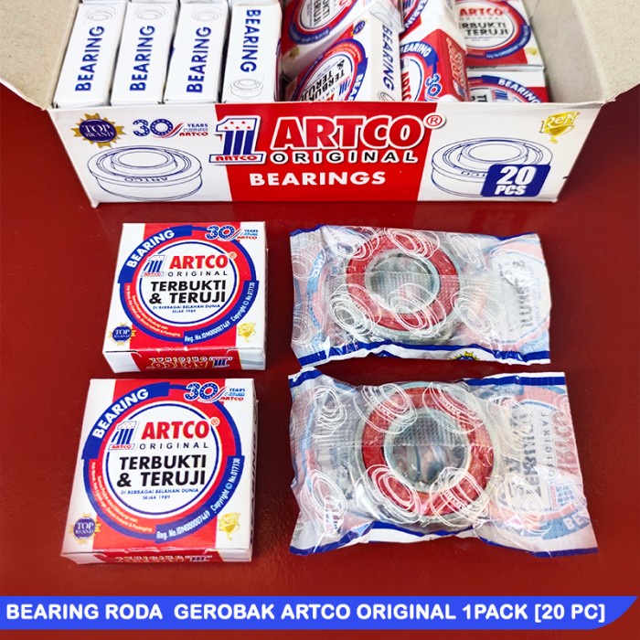 ;&;&;&;&] Lahar Roda Artco/ Bearing Roda Gerobak Artco Original 1Pack [20 PCS]