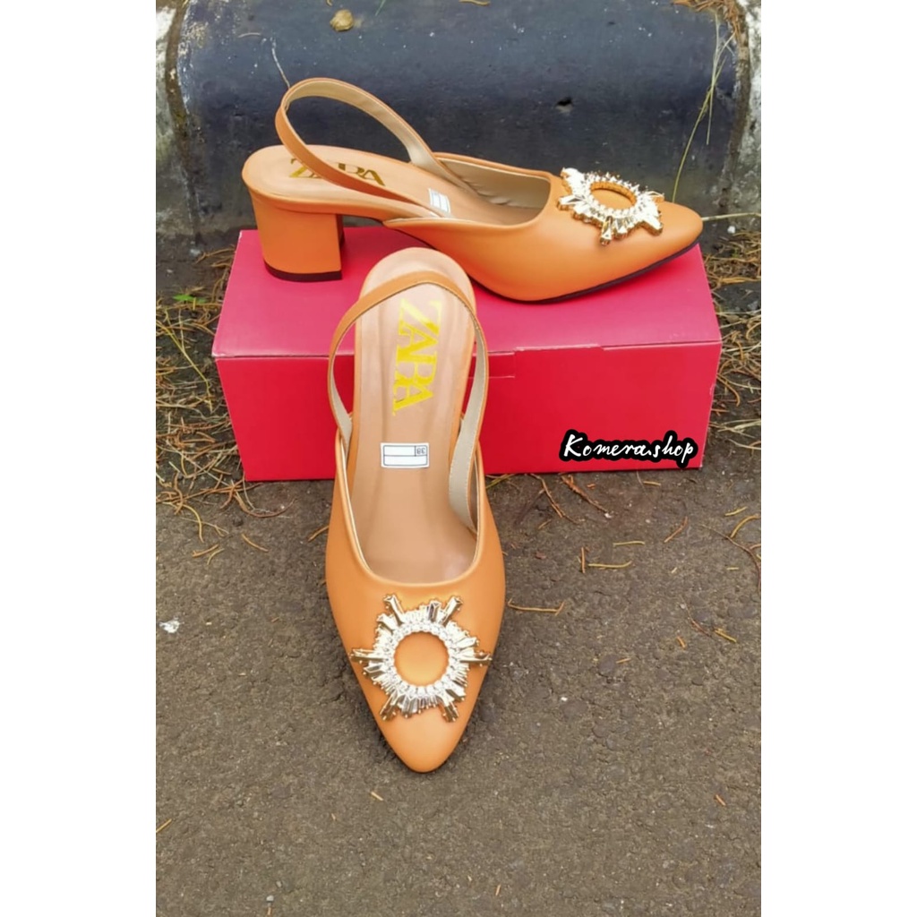 HEELS ZARRA PREMIUM MODEL SLOP MENTARI