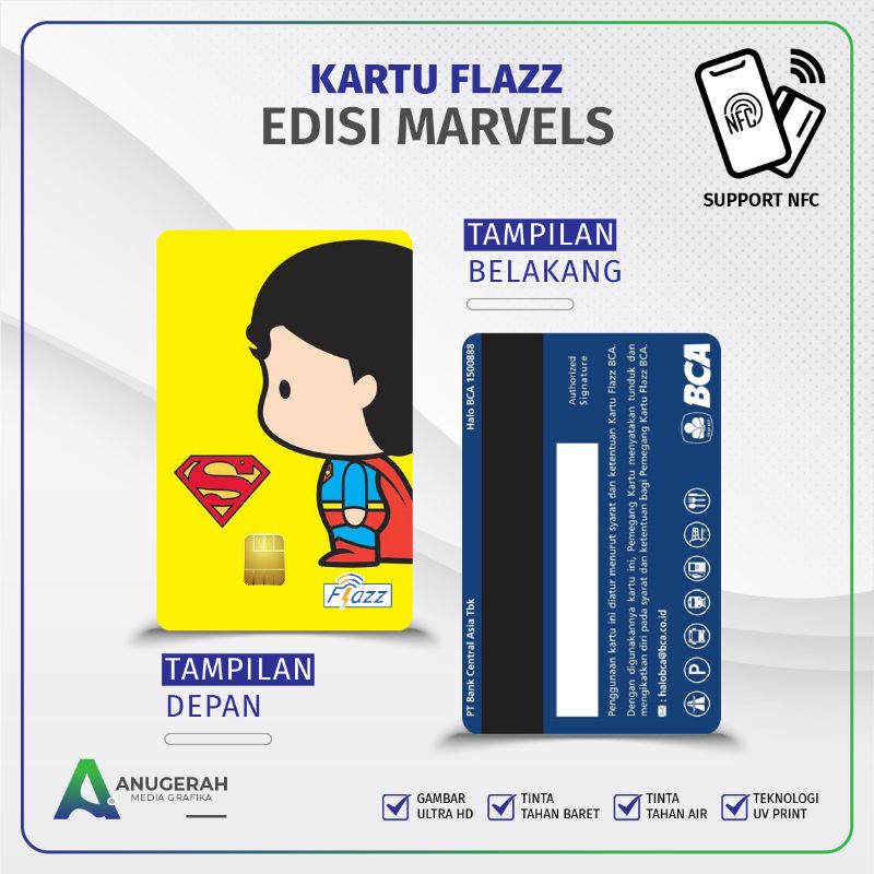 Kartu flazz BCA gen 2 Edisi Superheroes