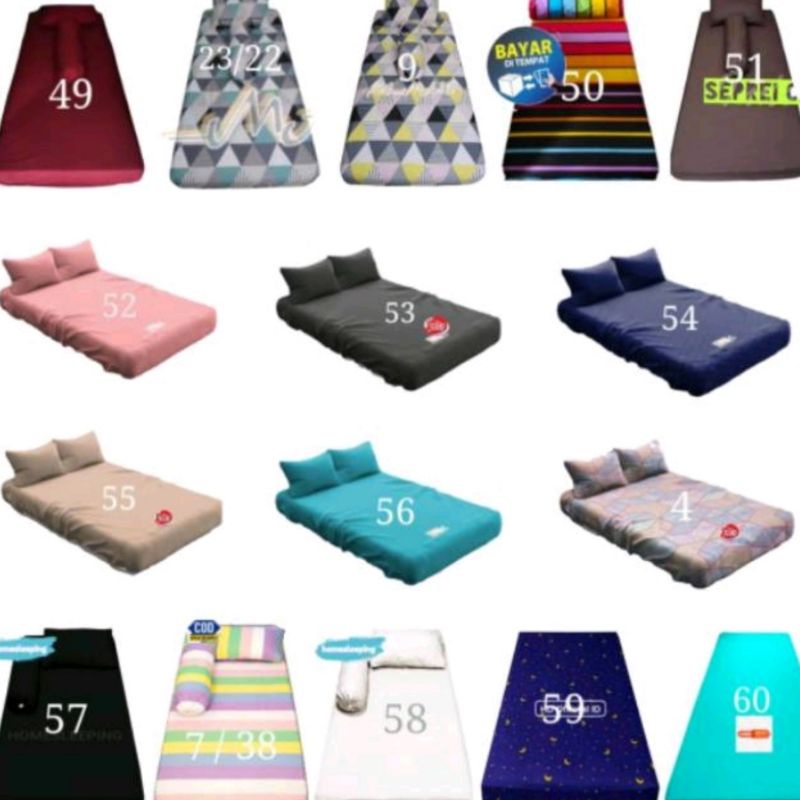 urungkasur Sprei resleting 90 * 200 ( 15, 20, 25, 30  )