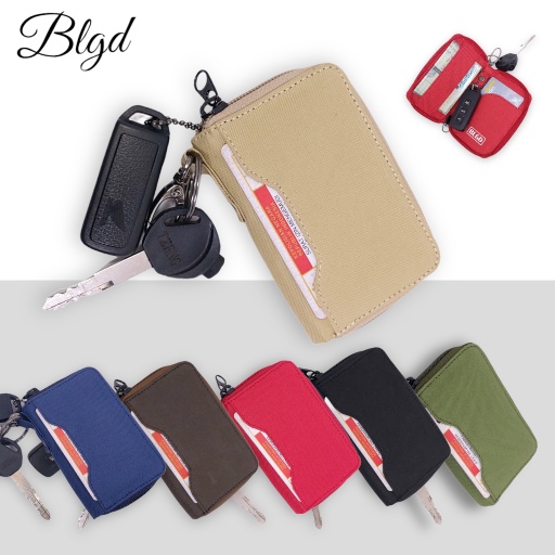 Dompet STNK Zipper Gantungan Kunci Keyless Smartkey Mobil Motor SIM ETOL DSS01