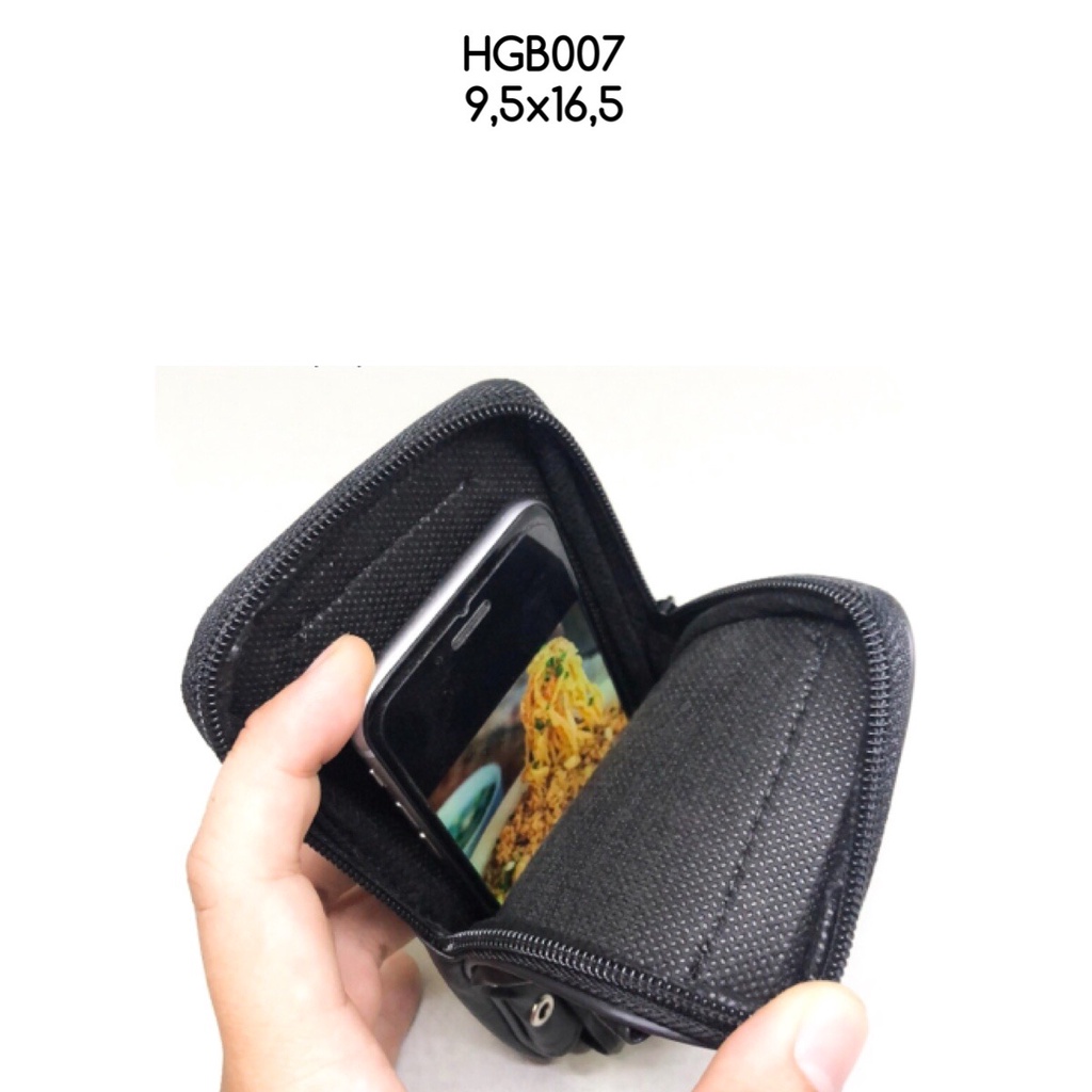 dompet hp hgb007 black premium bahan pu leather dompet cowok murah