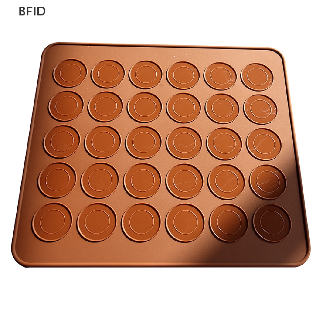 [BFID] Silicone Baking Mat Besar Dua Sisi Macaron Macaroon Dessert DIY Cetakan Lembaran [ID]