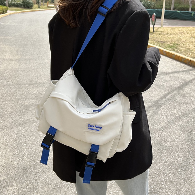 ☑✓♀Sera College Students Messenger Bag High School Class Commuter Bag Canvas Women s Large Capacity Japanese Style All-Match Storage Backpack