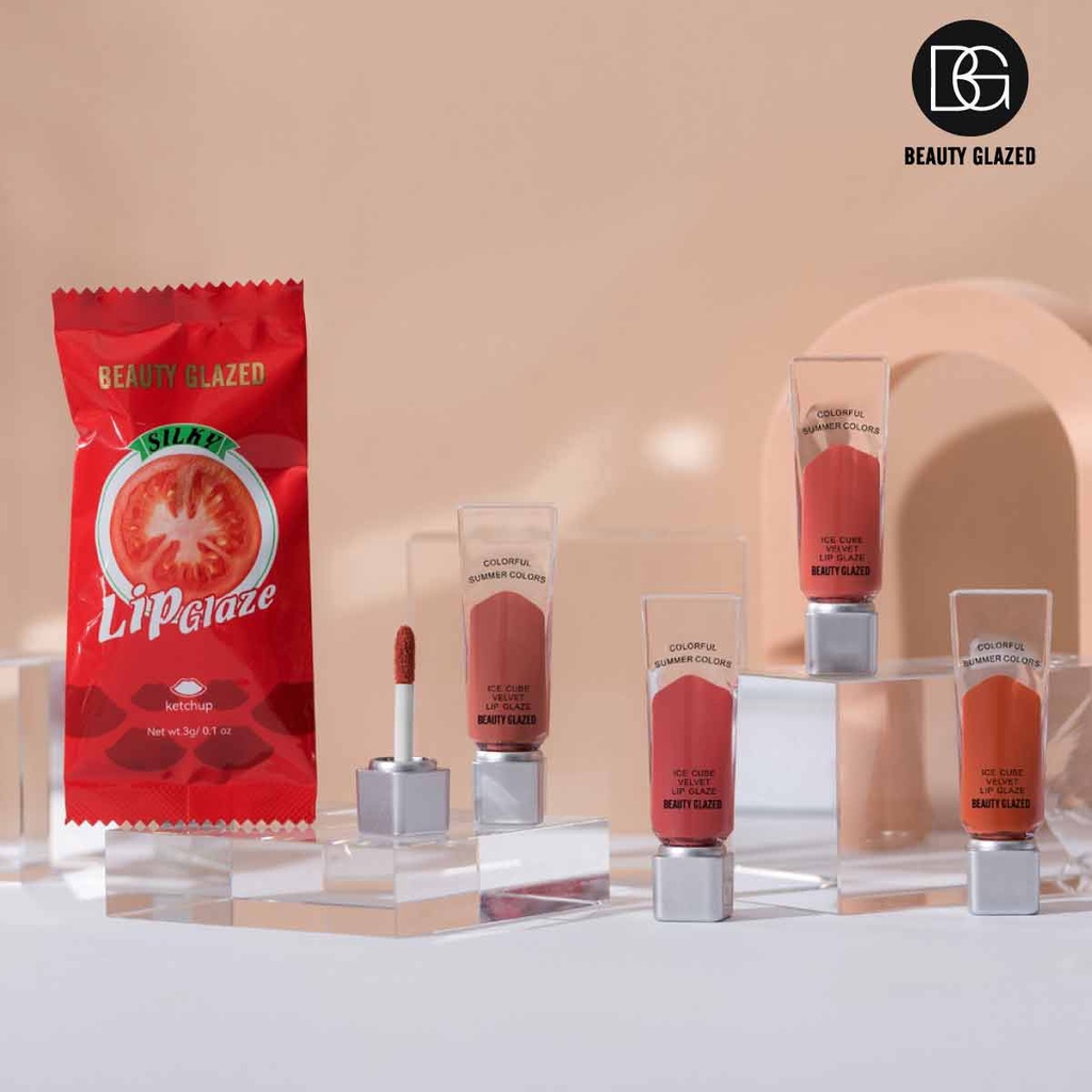 Beauty Glazed Silky Lip Glaze Ketchup Tomato Beauty Glazed Liptint Beauty Glazed Lip Mud Beauty Glazed Lipstick Beauty Glazed Lipstik Beauty Glazed Lip Cream Beauty Glazed Lipcream Beauty Glazed Lipmatte Beauty Glazed