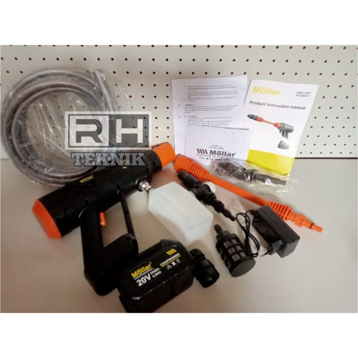 MOLLAR HPW20500 JET CLEANER CORDLESS 20V - ALAT CUCI AC & MOBIL MOTOR - HPW20500
