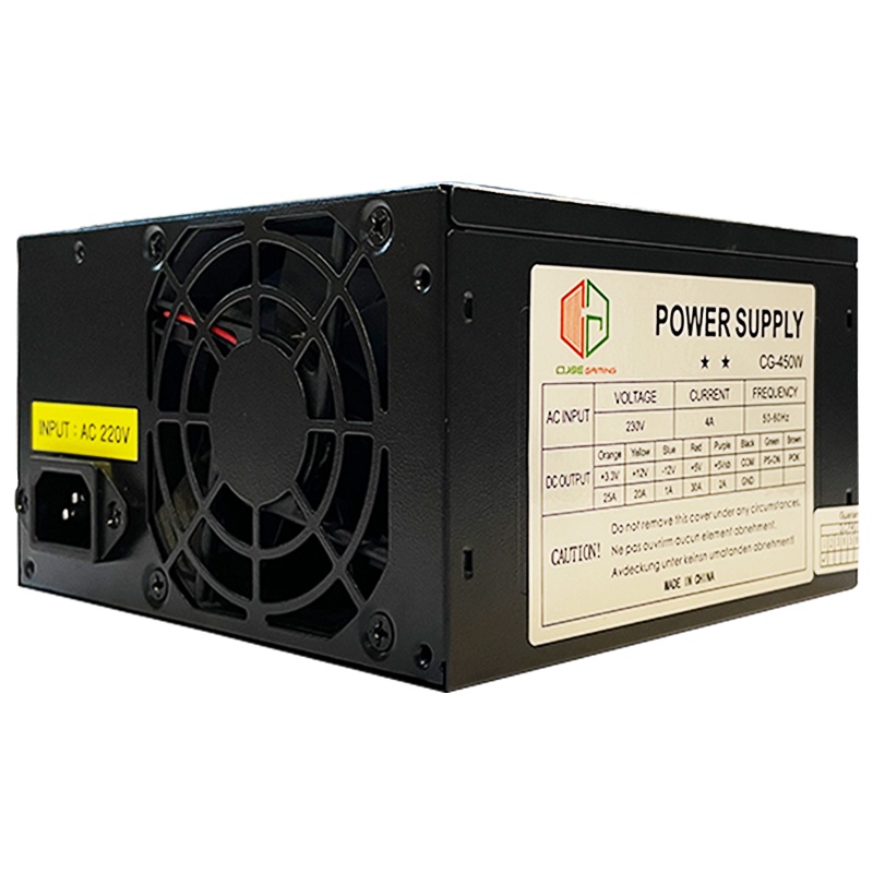 Cube Gaming CG-450 450W - Efficiency Up To 80% / PSU 450W