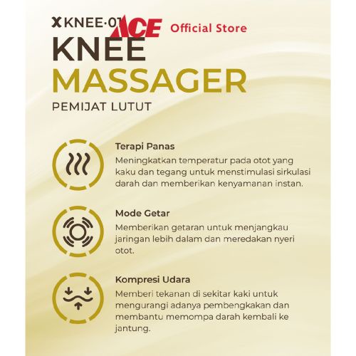 Ace Lexata Pemijat Lutut Dengan Pemanas & Air Bag Knee Massage Alat Pijat Tubuh Alat Kesehatan-5