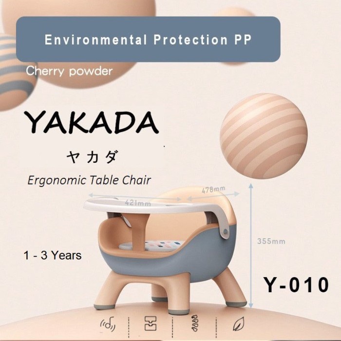 BABY CHAIR Y-010 KURSI MAKAN ANAK WITH ERGONOMIC TABLE CHAIR - YAKADA