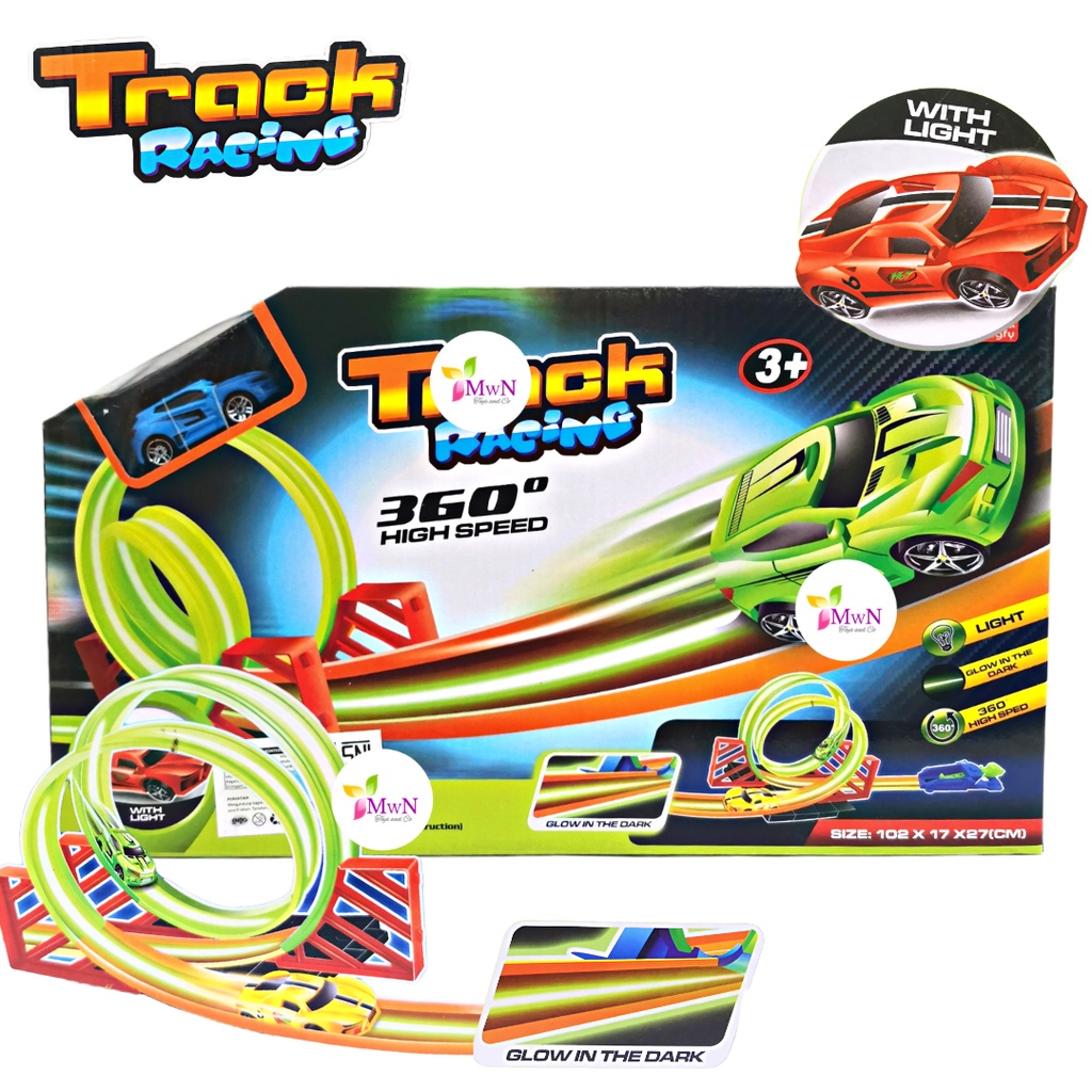 MWN.TOYS Mainan Track Racing 2 Loop High Speed No 906