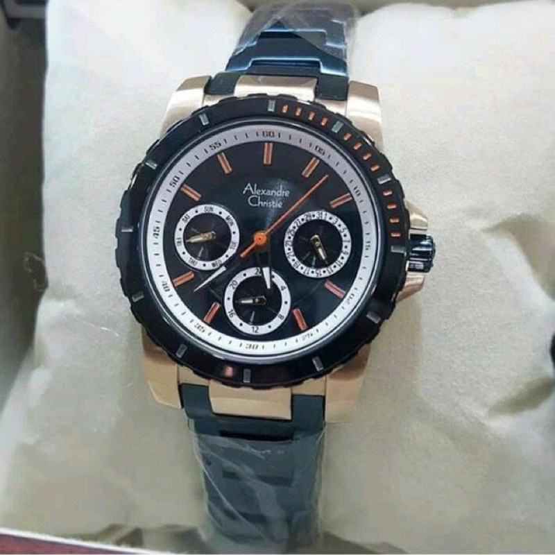 Jam tangan Alexandre Christie wanita  Ac 6141 chrono aktif