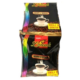 KOPI LUWAK HITAM / KOPI + GULA / BELI 1 GRATIS 1 / TOTAL ISI 1 RENCENG 20 PCS