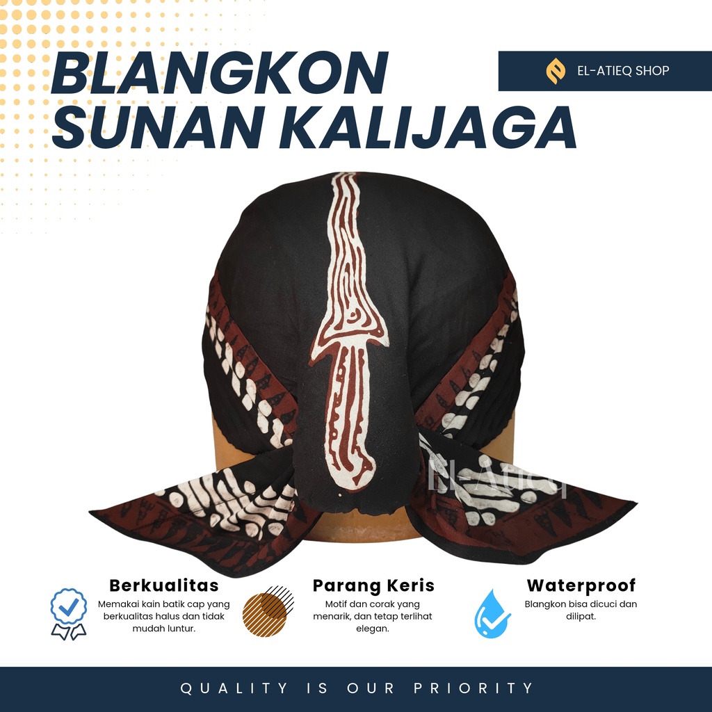 Blangkon Sunan Kalijaga Halus Belangkon Alusan Sunan Kalijaga Cuci Lipat Tanpa Kertas