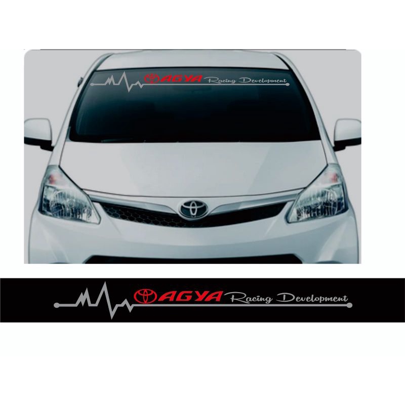 PROMO STIKER MOBIL STICKER KACA MOBIL TOYOTA AGYA TERMURAH