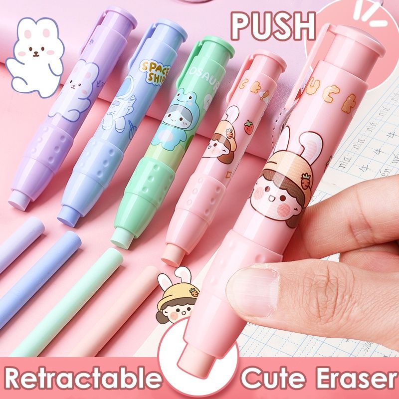 

1SET PRESS THE ERASER PENGHAPUS PENSIL KARET MEKANIK REFIL