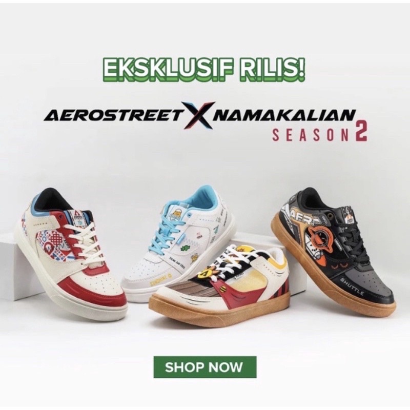 Jual Aerostreet x Nama Kalian / Aerostreet x Baterai ABC / Aerostreet x