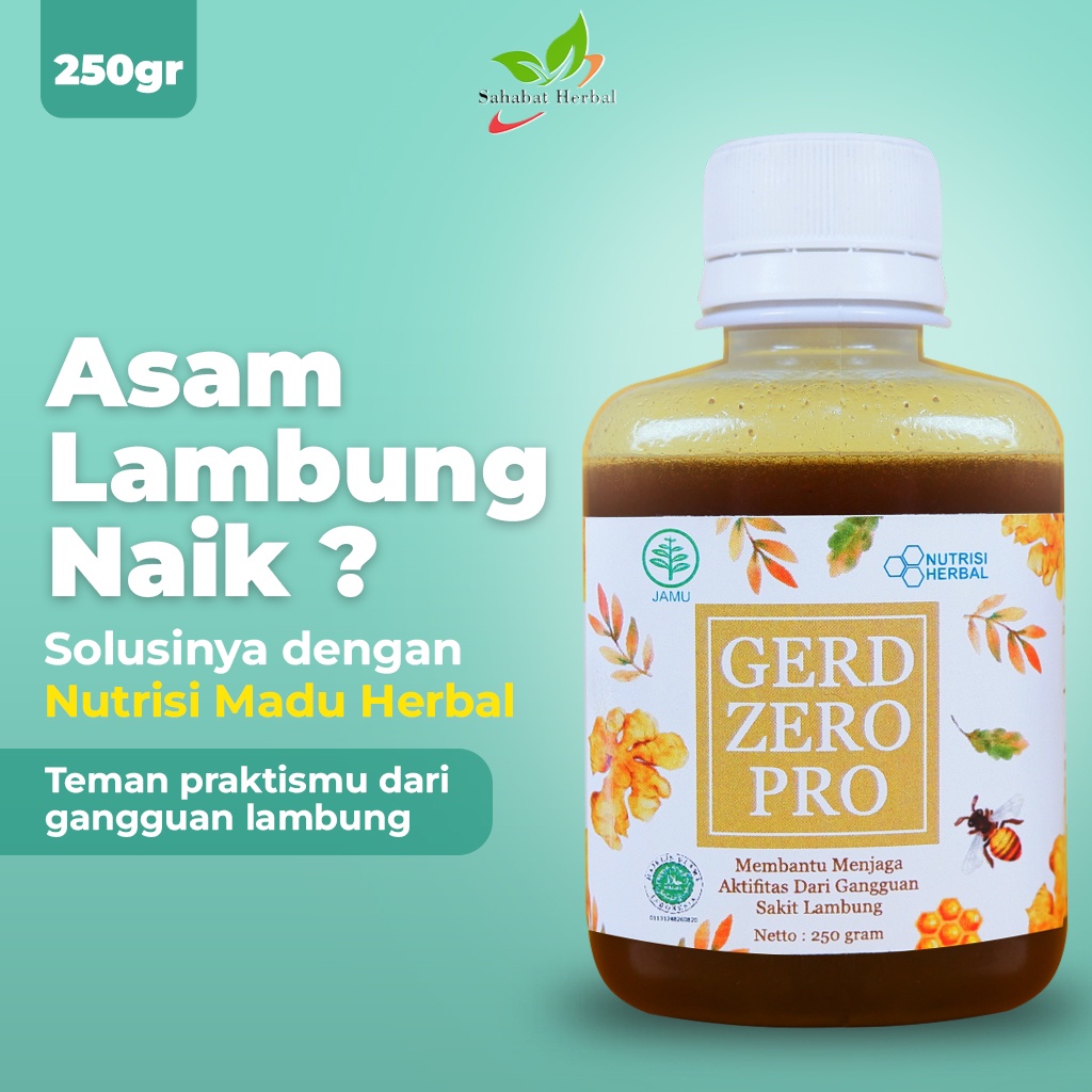 Jual Gerd Zero Pro Madu Obat Asam Lambung Maag Anxiety Kembung Herbal ...