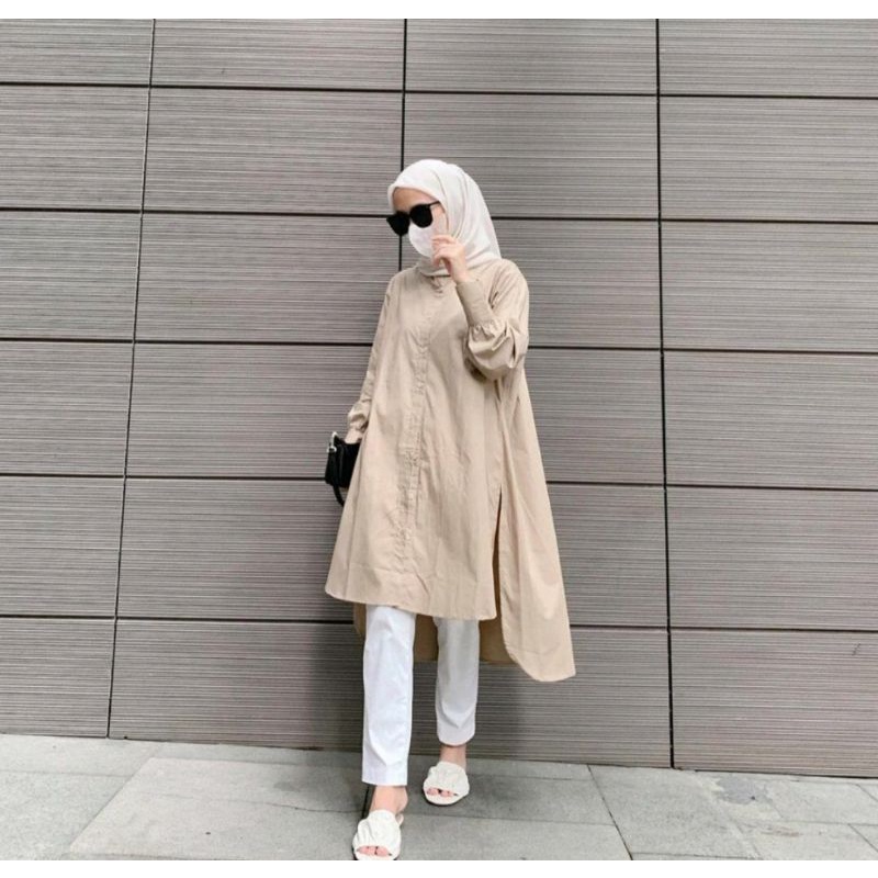 AILEN LONG TUNIK MUSLIM WANITA FASHION OVERSIZE