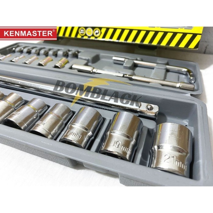 TERMURAH KENMASTER Kunci Sok Set 27 Pcs Kunci Shock Set 27pcs Kunci Sok Set Kunci Shok Sock Konci Shock Sok Kunci Socket Soket Sock Set Kunci Kunci Motor Lengkap