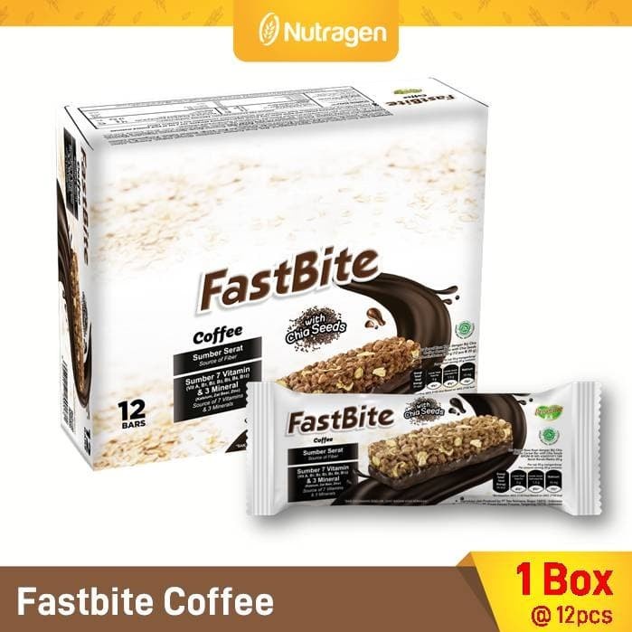 

[BISA COD] Prosana Fastbite Sereal Bar Tinggi Serat (Box Isi 12 pcs) Kopi