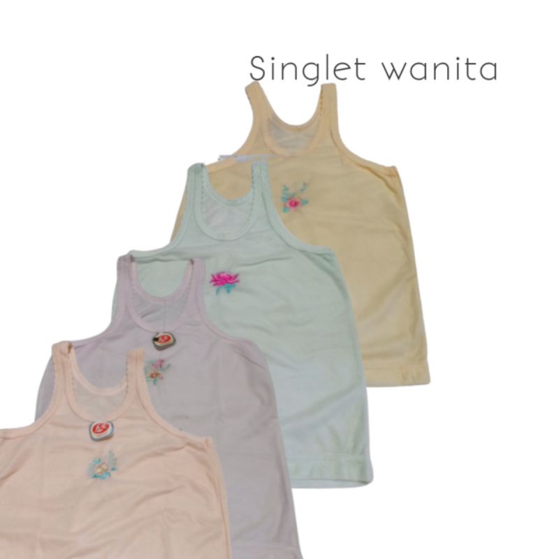 kaos dalam wanita singlet bahan tebal adem menyerap keringat tidak panas