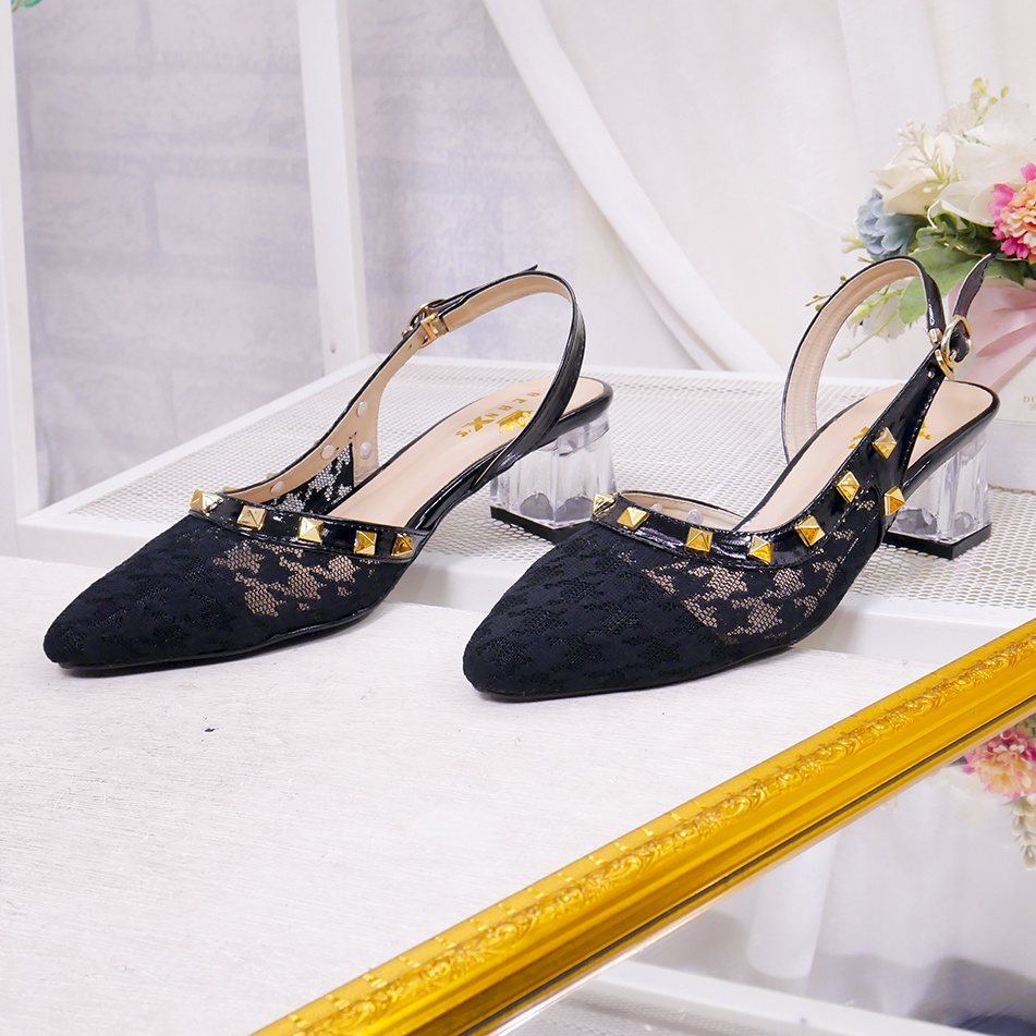 Bernx's Shoes - Sepatu Pesta Wanita Glory Heels Kaca 5 cm