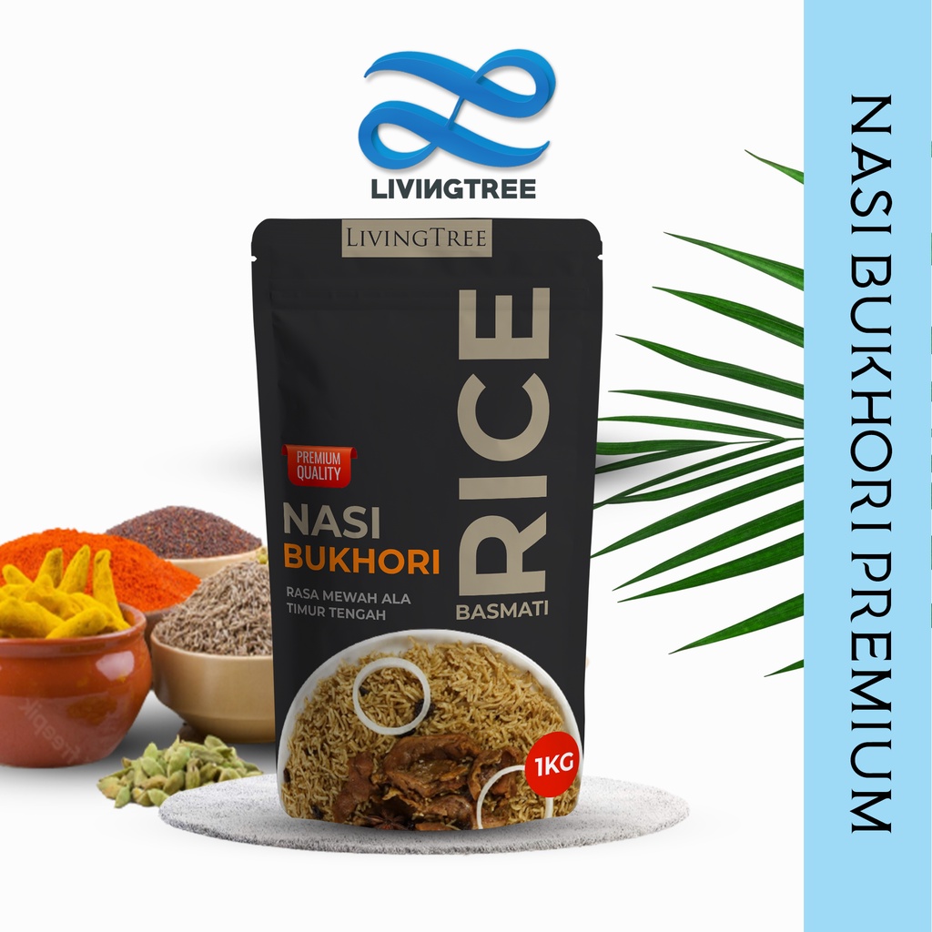 

Nasi Bukhori / Bukhari Beras Basmati Bumbu 1 Kg Lengkap