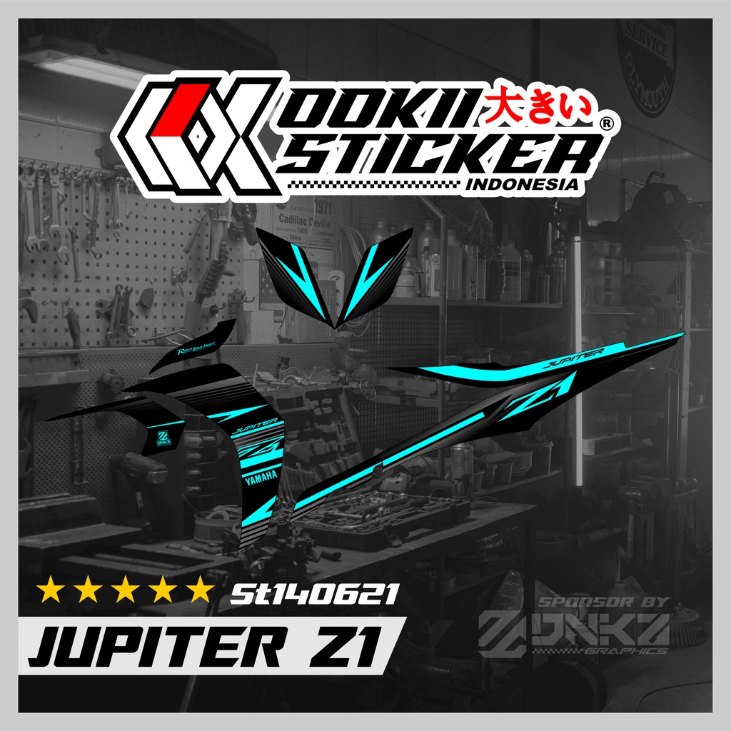Stiker Jupiter Z1 Lagenda 115Z Jupiter RC Decal Striping Jupiter Z1 Premium Racing ST140621 OOKII