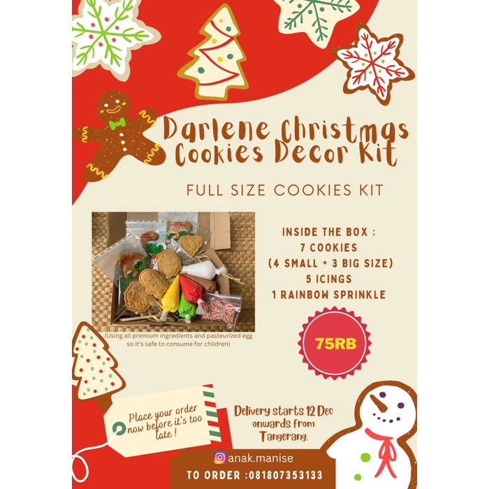 

Darlene Christmas Cookies Decor Kit Full Size (Gojek/Grab/Paxel Only)