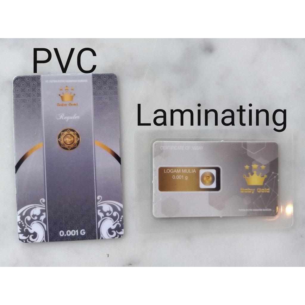 Baby Gold / ROSE GOLD Emas Mini Logam Mulia 0.001 gram ( BISA SPAYLATER )