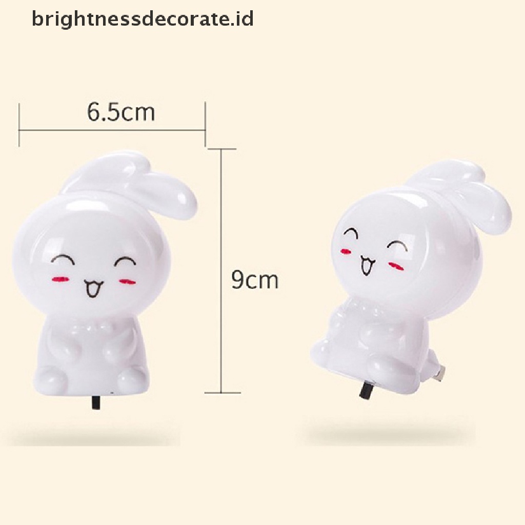 [Birth] Saklar Lampu Malam Kelinci Kartun LED Lucu Lampu Dinding bedside lamp Untuk Anak [ID]