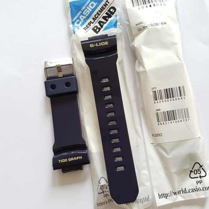 STRAP JAM TANGAN CASIO G-SHOCK GSHOCK GLX 150B -6 ORIGINAL ---NEW---