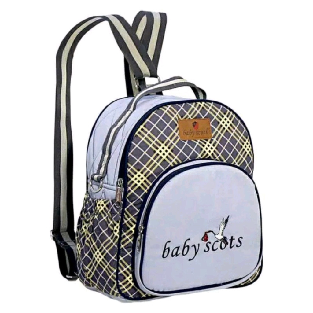 TAS PERALATAN BAYI / TAS RANSEL PERGI / TAS TRAVELLING BAYI / MEDIUM BACKPACK BAG 3 IN 1 BABY SCOTS / BST3201