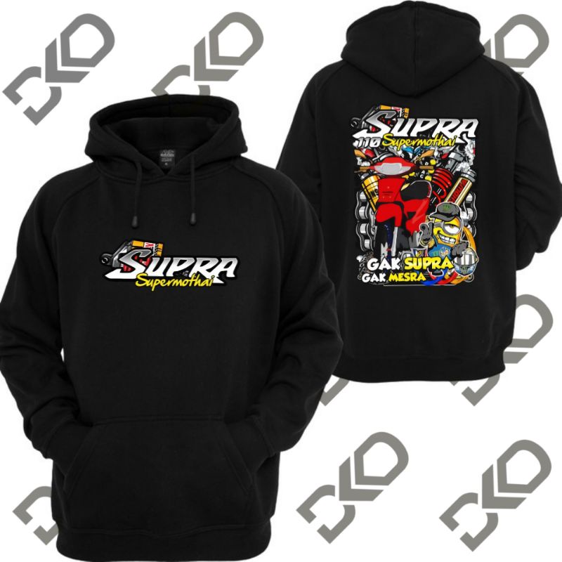 JAKET HOODIE MOTOR HONDA SUPRA SUPERMOTHAI