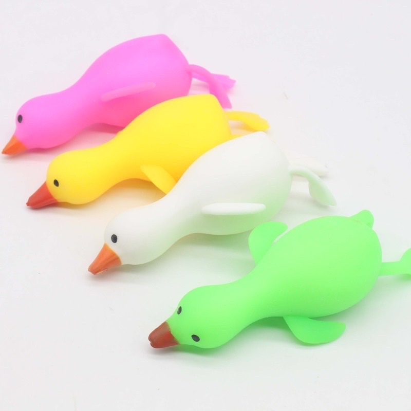 New Squishy Duck Mainan Anak Silikon Bentuk Bebek Stress Ball Promo Sen