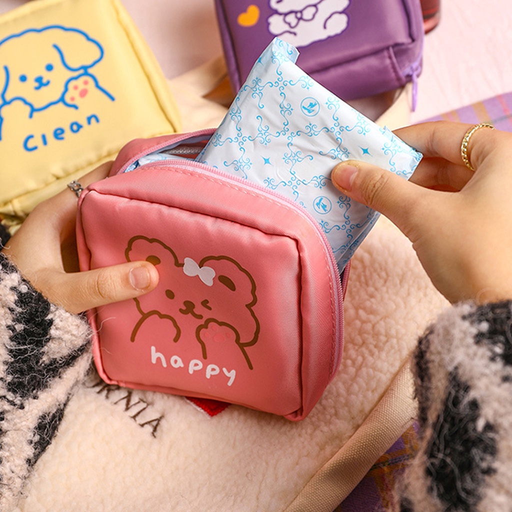 Dompet Pembalut Pouch Wanita Mini Wanita Waterproof Serbaguna Travel Organizer MX-5002