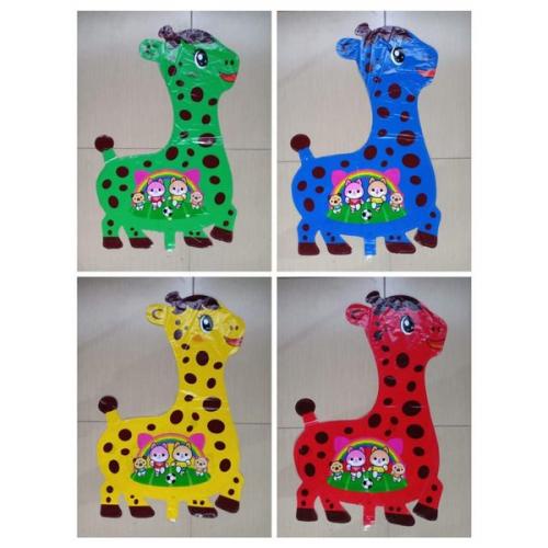 4 BIJI Balon Foil Gas Jerapah SNI Bisa COD - Balon Pesta Ulang tahun Anak - balon foil karakter jera