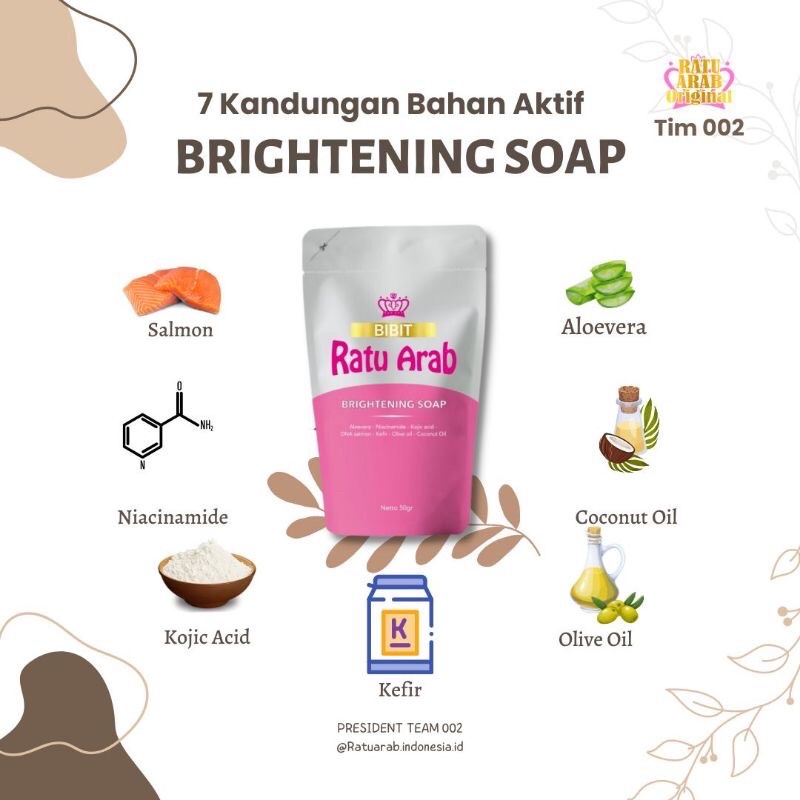 Ratu Arab Brightening Soap BPOM | Sabun Brightening Ratu Arab Original BPOM