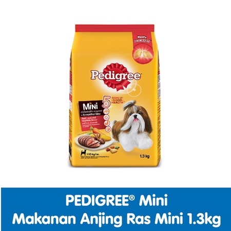 PEDIGREE MINI 1.3kg Makanan Anjing Ras Mini untuk Anjing MINI 1.3kg.