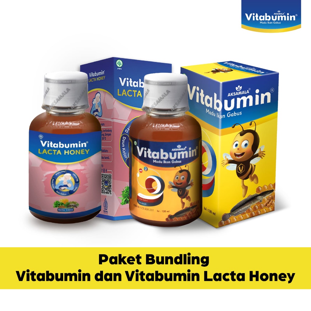 Vitabumin 130ml & Vitabumin Lacta Honey 130ml