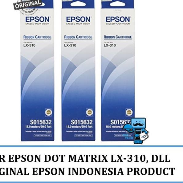 COD [TD4] Pita Epson LX-310 Original - Ribbon Cartridge Original