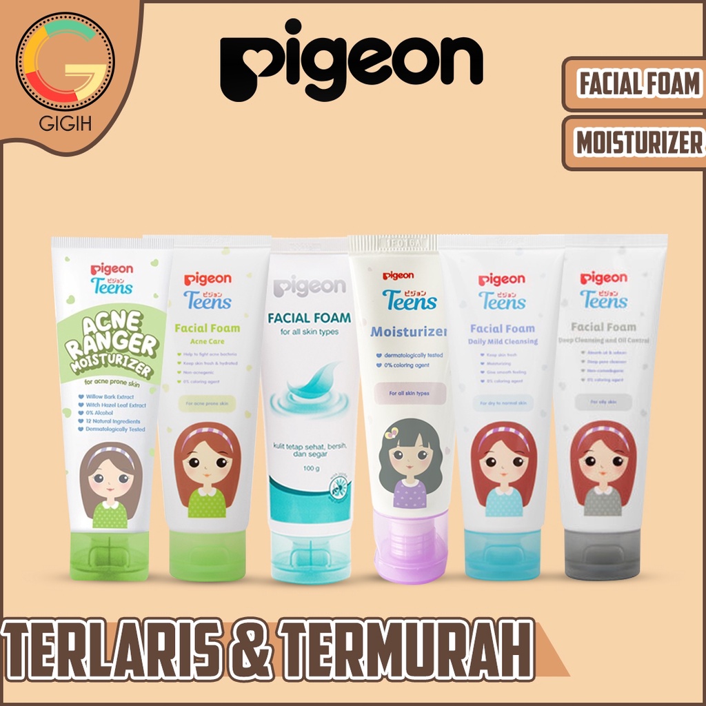 PIGEON MOISTURIZER 20ml / FACIAL FOAM 40ml/100ml / Moisturizer For Acne