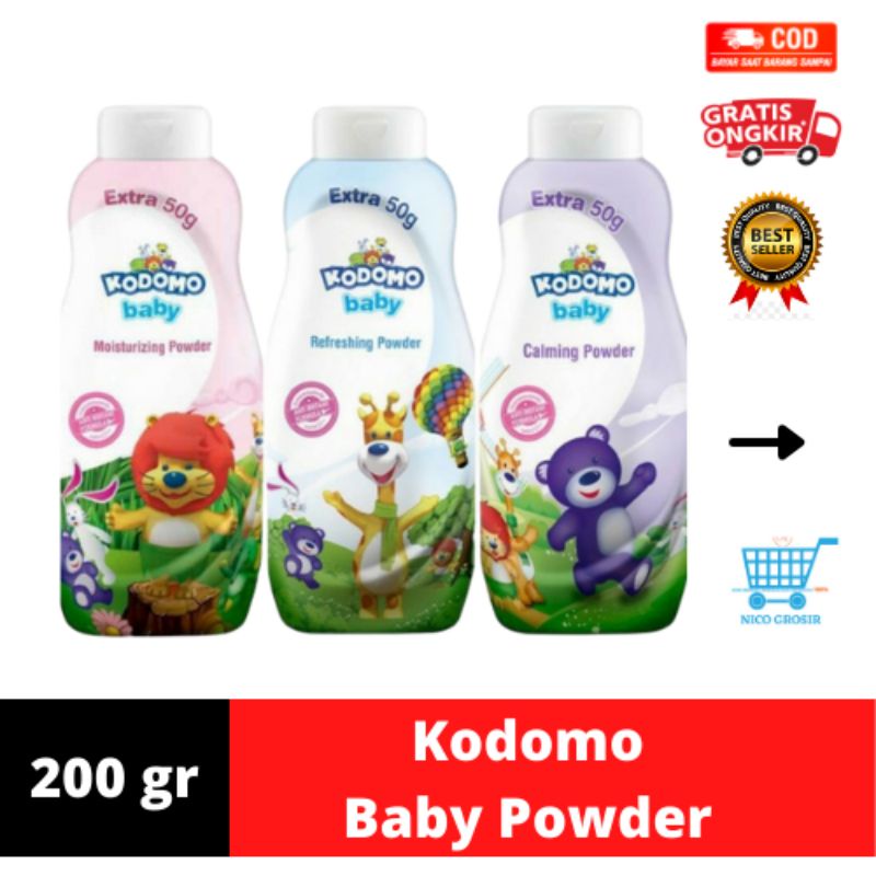 KODOMO BABY POWDER 250GR BEDAK BAYI BEDAK TABUR BAYI BEDAK KULIT BEDAK KECANTIKAN WEDAK KODOMO
