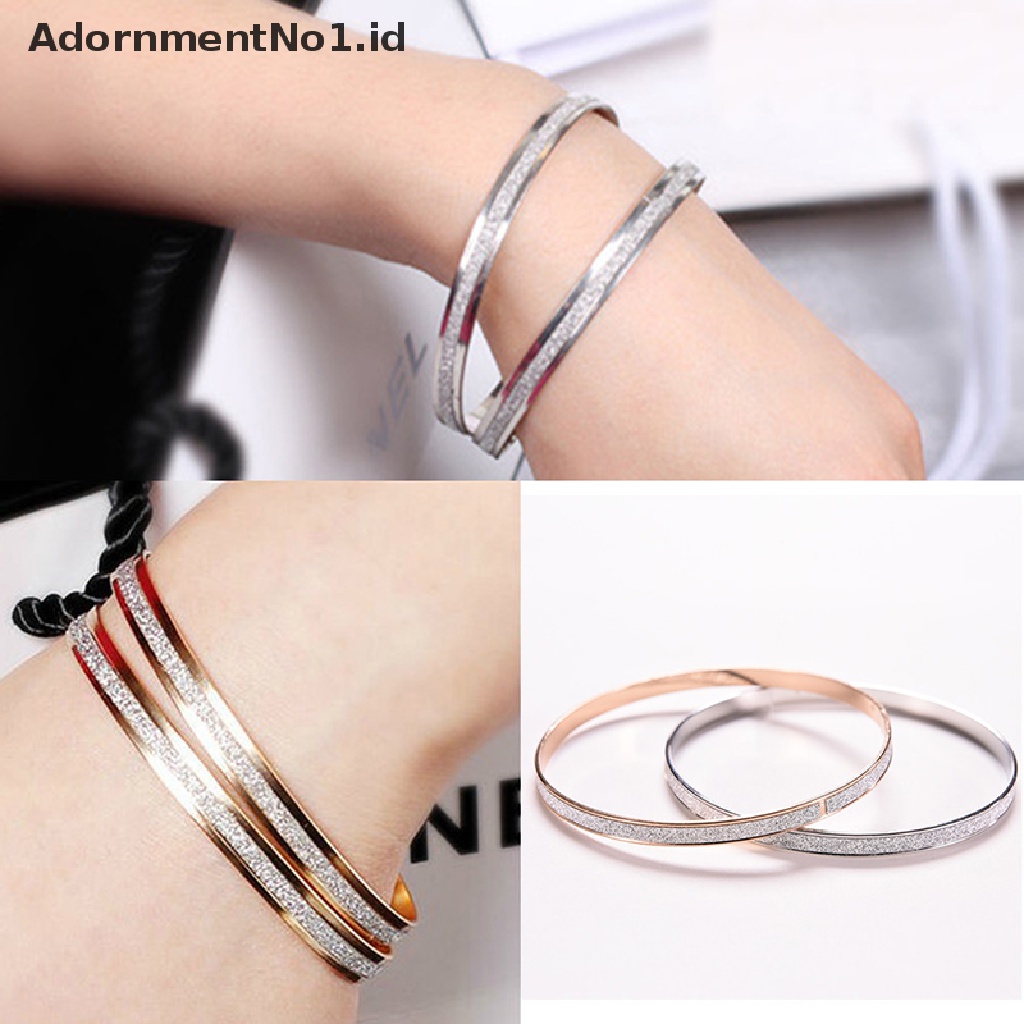 [AdornmentNo1] Wanita Fashion Bangle Wristband Gelang Cuff Bling Lady Hadiah Gelang Bangles [ID]