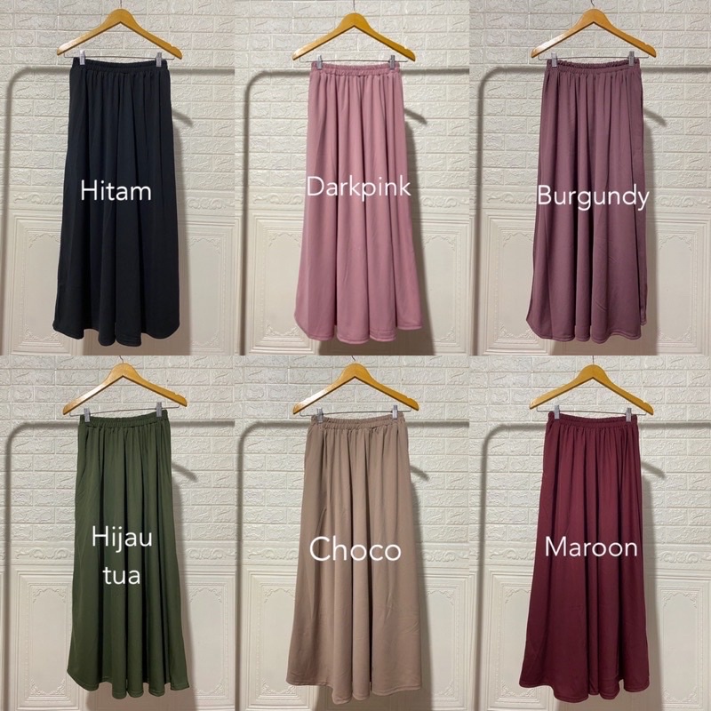 ROK POLOS MAYUNG PREMIUM / BASIC SKIRT / ROK POLOS MUSLIMAH