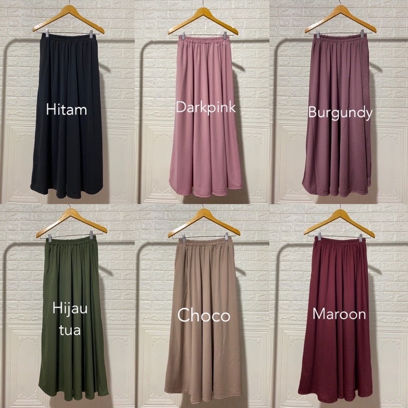 ROK POLOS MAYUNG PREMIUM / BASIC SKIRT / ROK POLOS MUSLIMAH